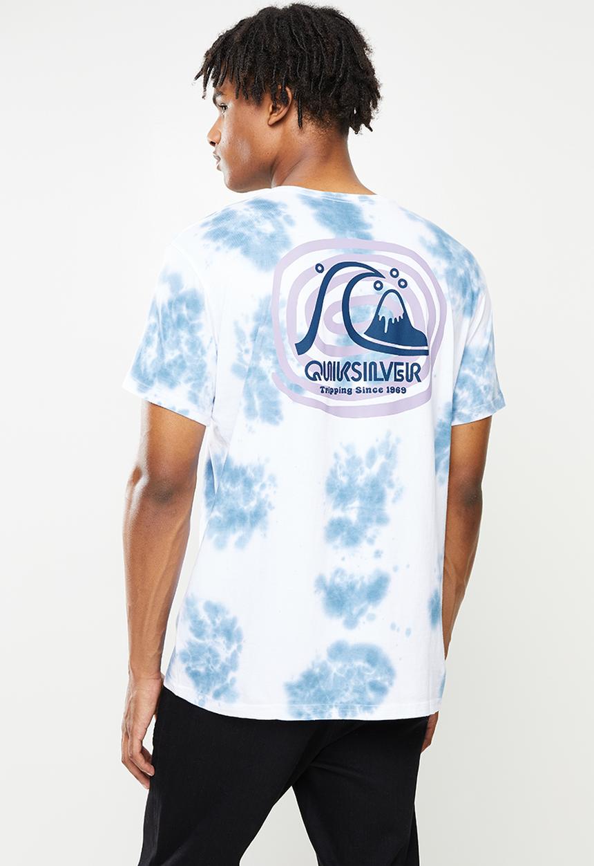 Quiksilver - Spiral work short sleeve - white & blue 