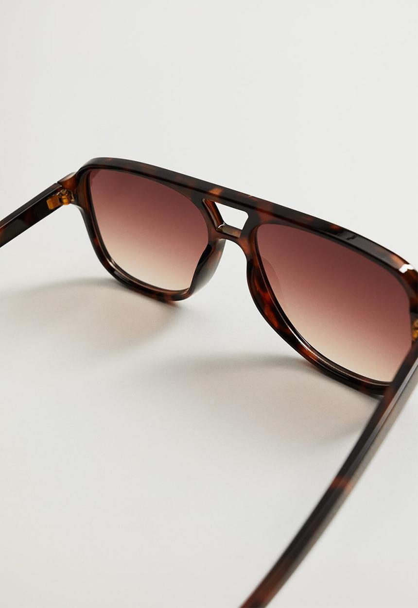 MANGO - Acetate frame sunglasses - chocolate