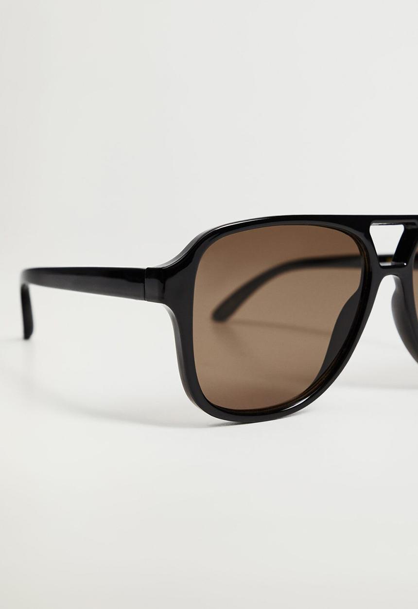 MANGO - Acetate frame sunglasses - black