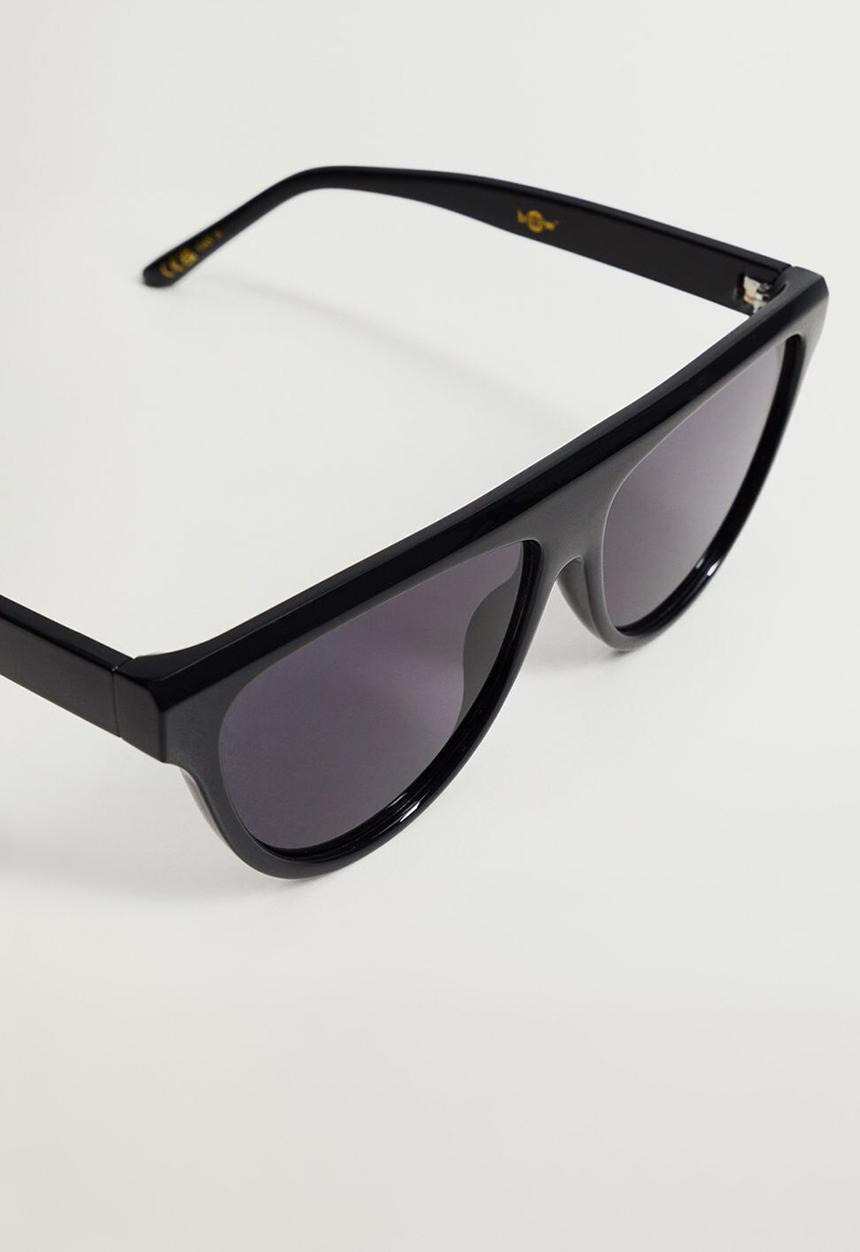 MANGO - Acetate frame sunglasses - black