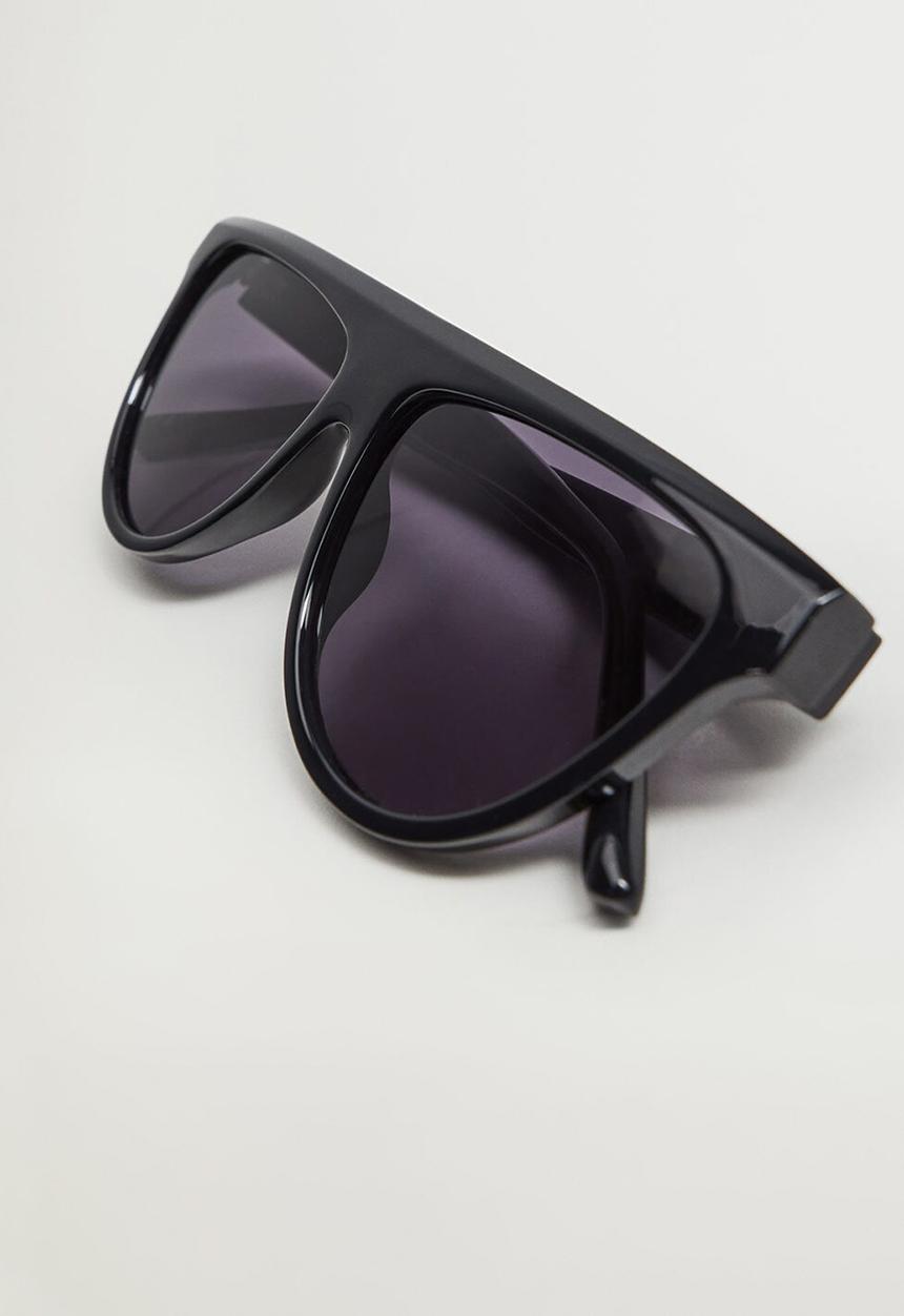 MANGO - Acetate frame sunglasses - black