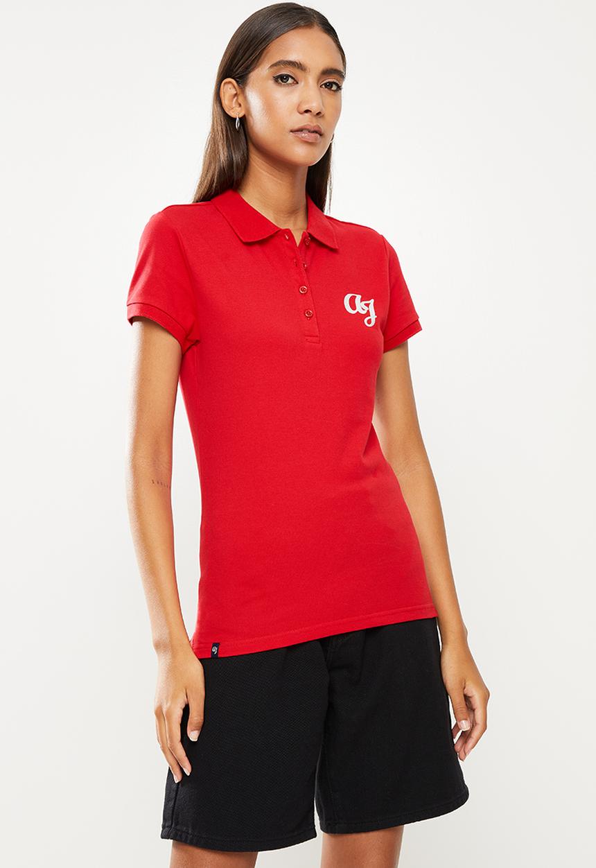 Aca Joe - Ladies aca joe foil aj golfer - red