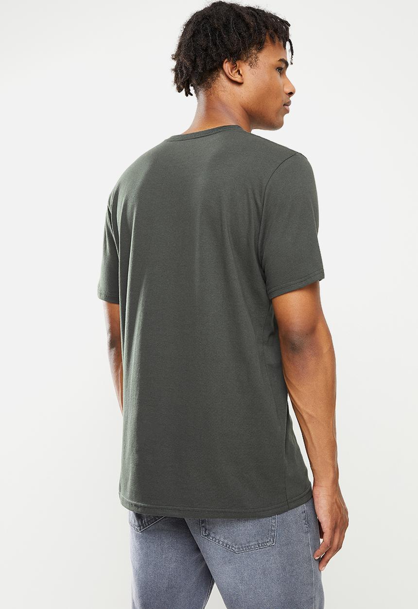 RVCA - Stencil box short sleeve tee - charcoal