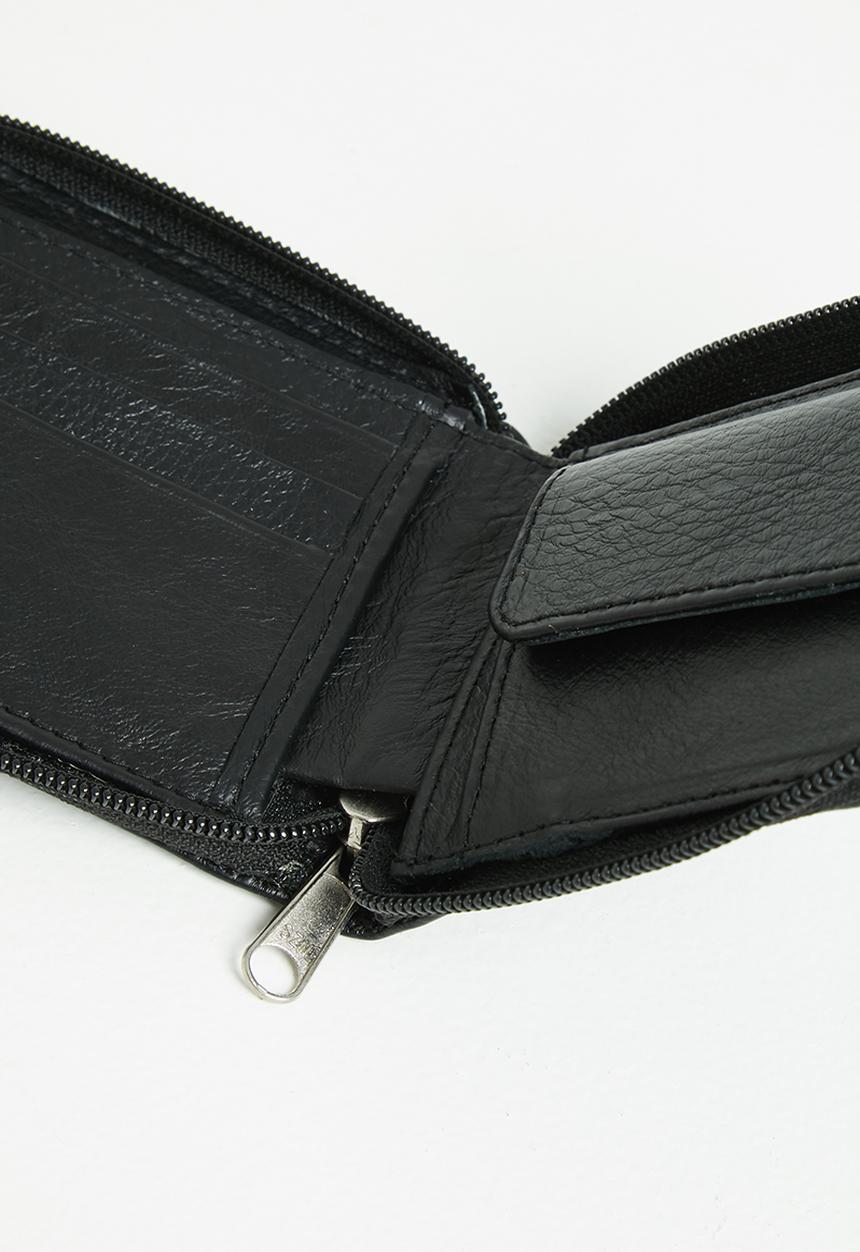 Superbalist - Koko leather trifold wallet - black