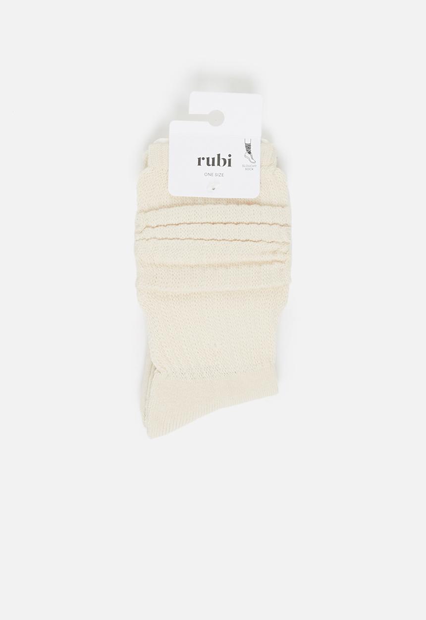 Rubi - Chunky knit dad sock - ecru