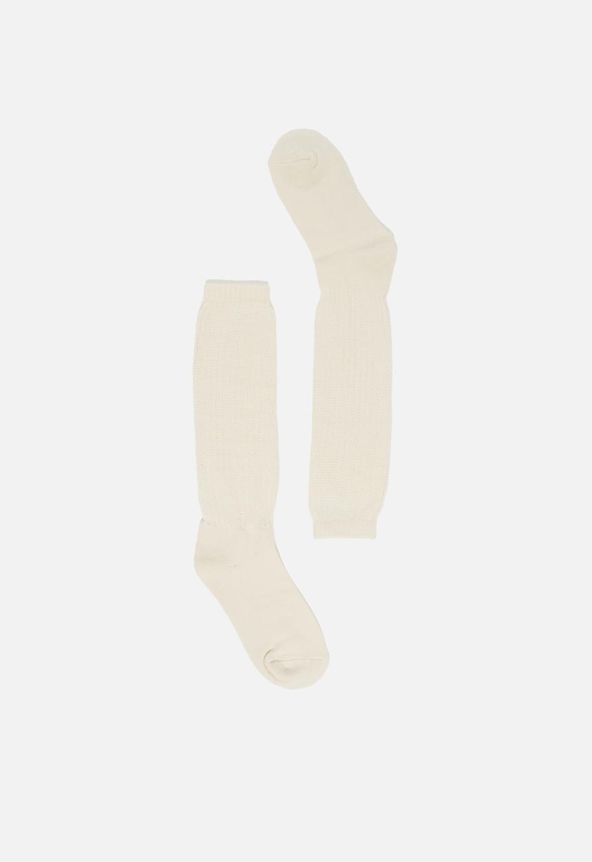 Rubi - Chunky knit dad sock - ecru