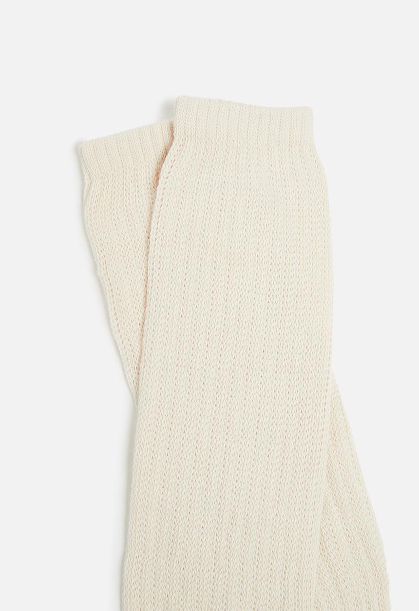 Rubi - Chunky knit dad sock - ecru