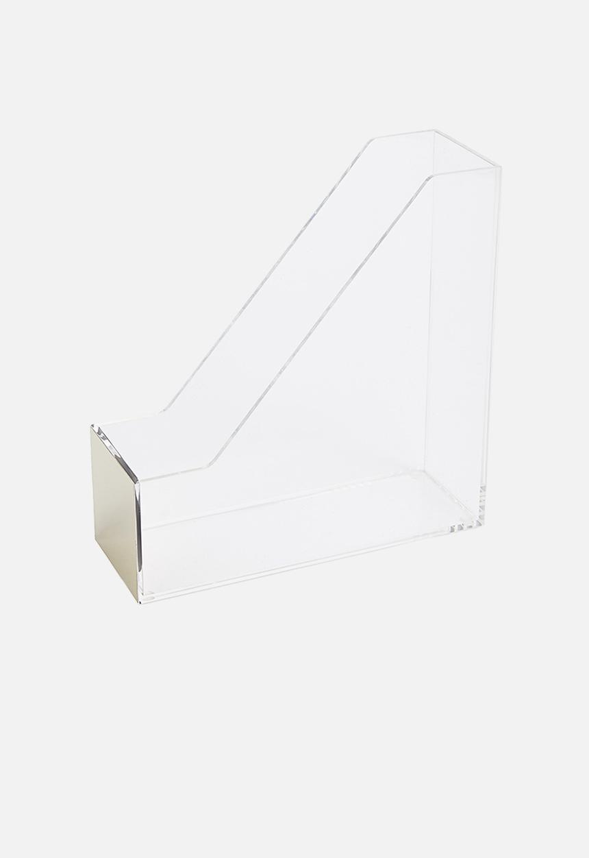 Fine Living - Acrylic file holder - gold