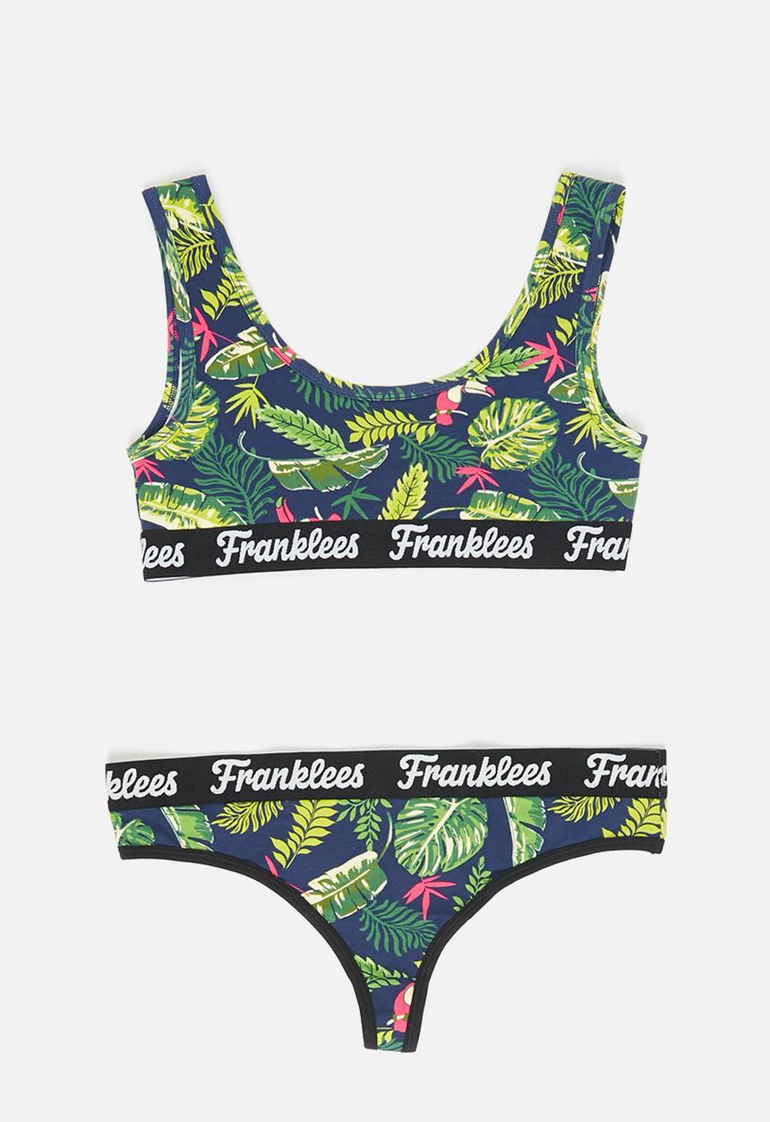 Franklees - Midnight tropic g-string - multi print
