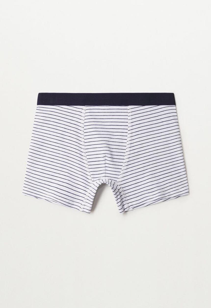 MANGO - Brief stripes - navy