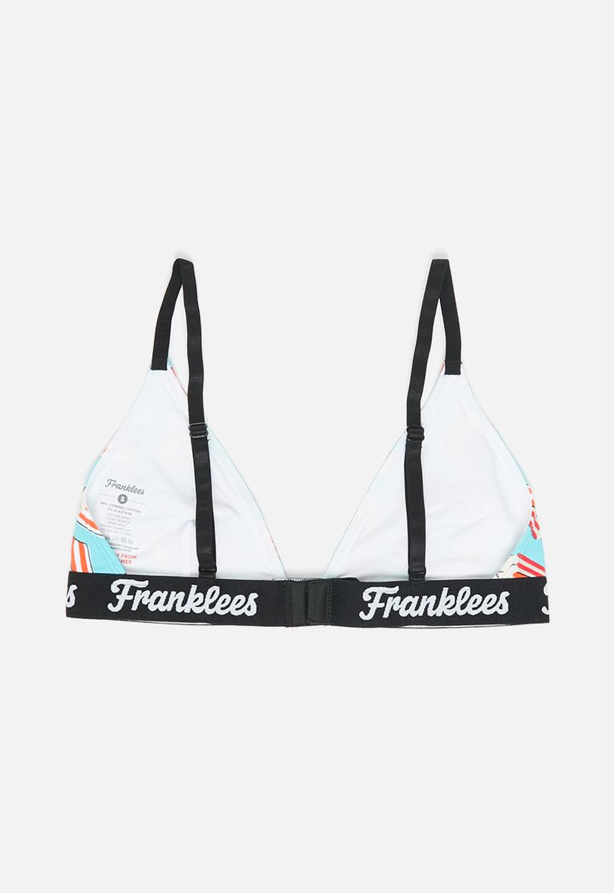 Franklees - Popcorn triangle bralette - multi print
