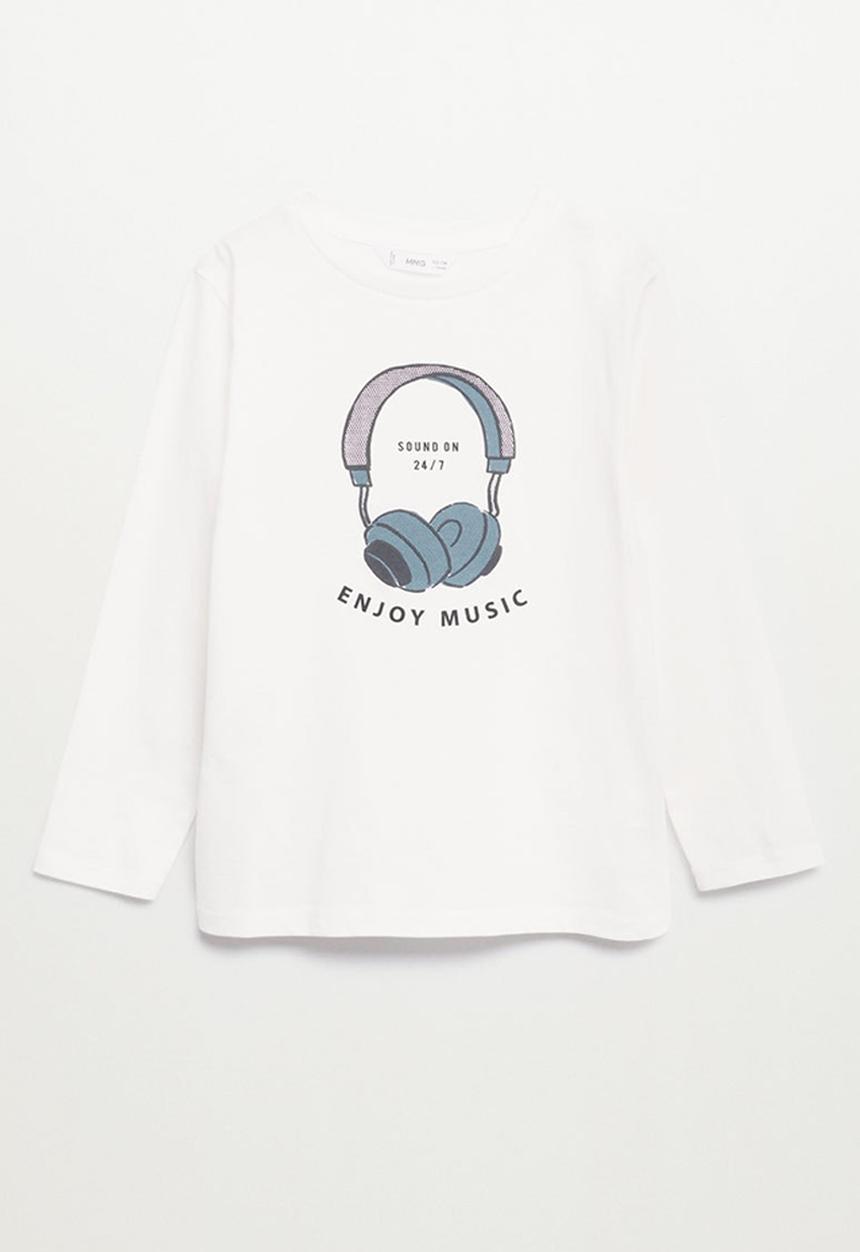 MANGO - T-shirt enjoy - natural