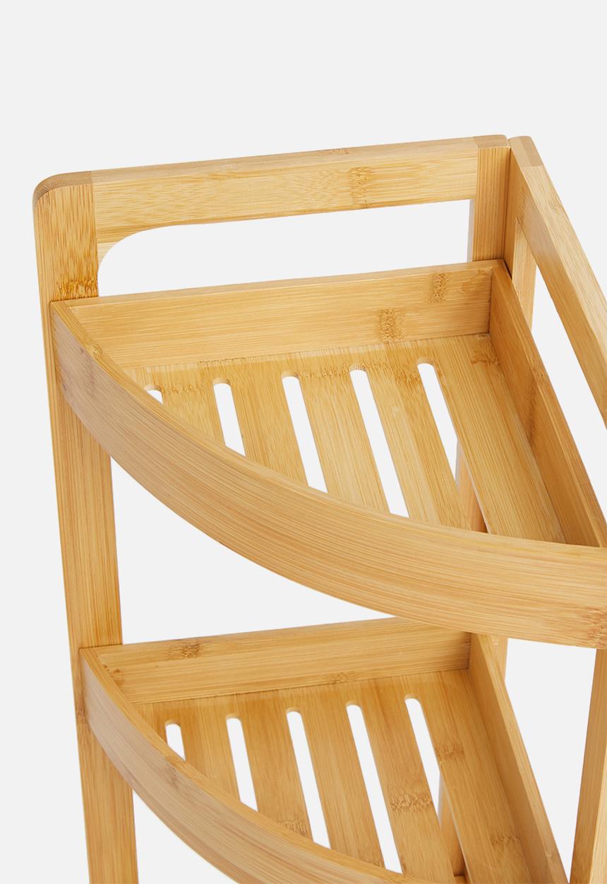 Bathroom Solutions - Bamboo bathroom rack 3 shelves - brown