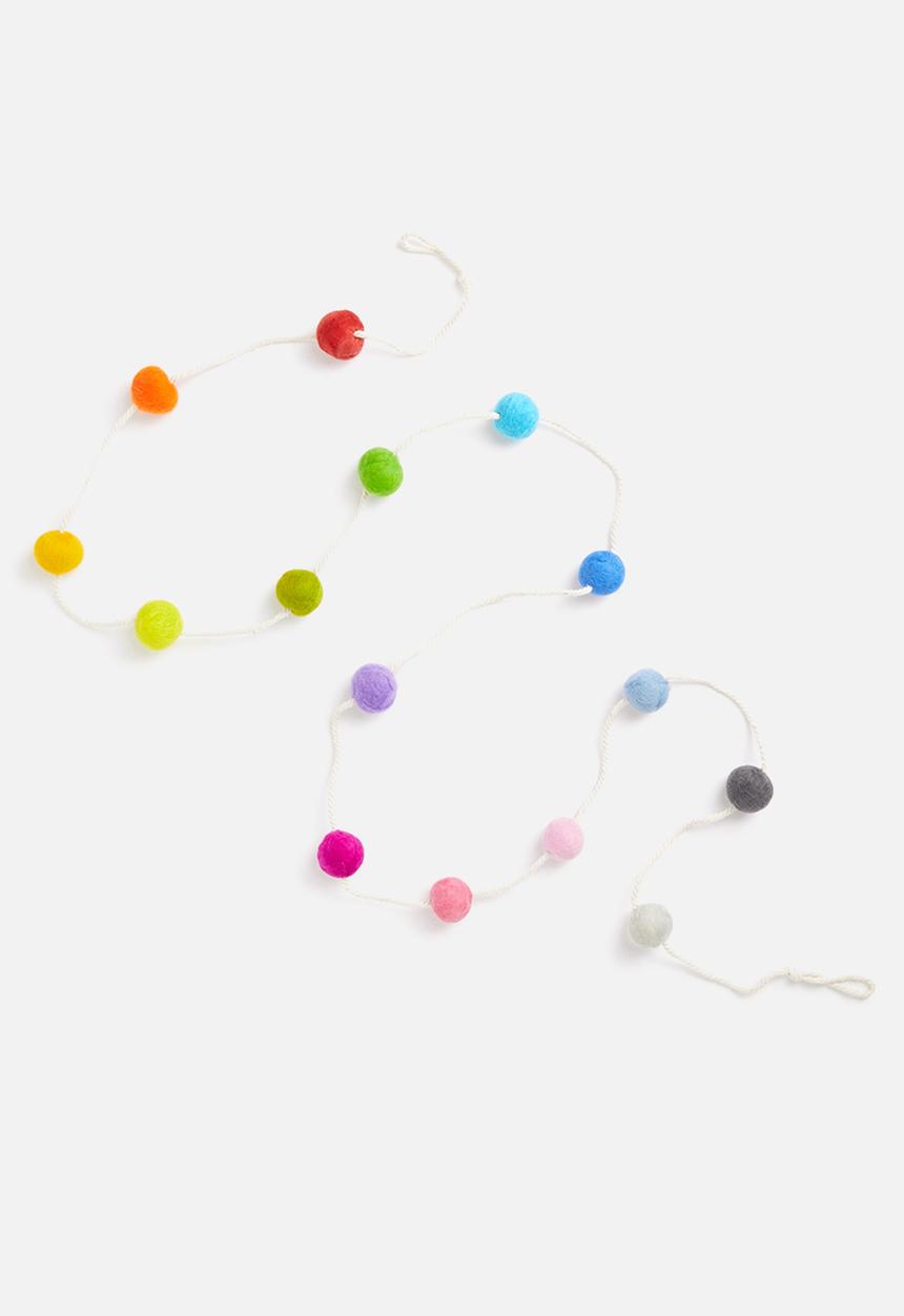 Sixth Floor - Polka felt garland - multi