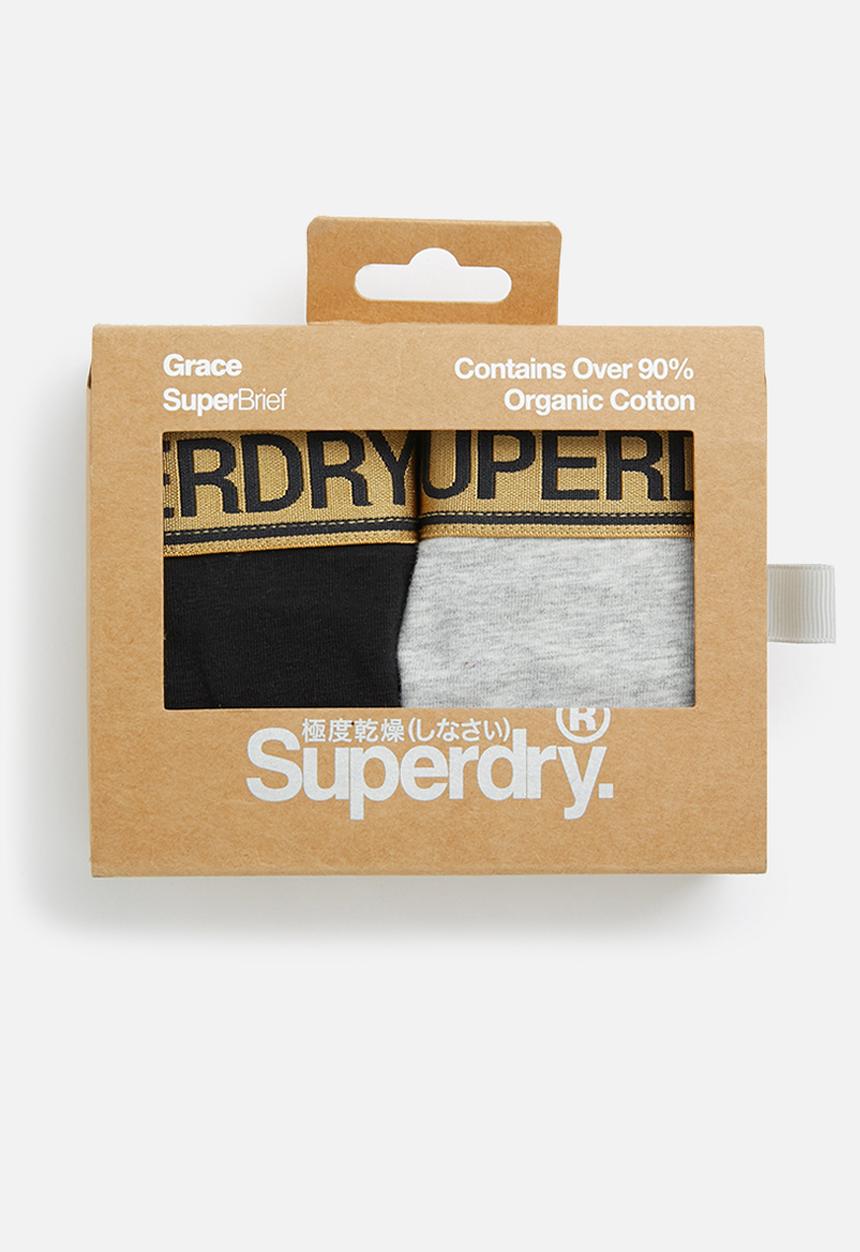 Superdry. - Grace super brief - black & grey 