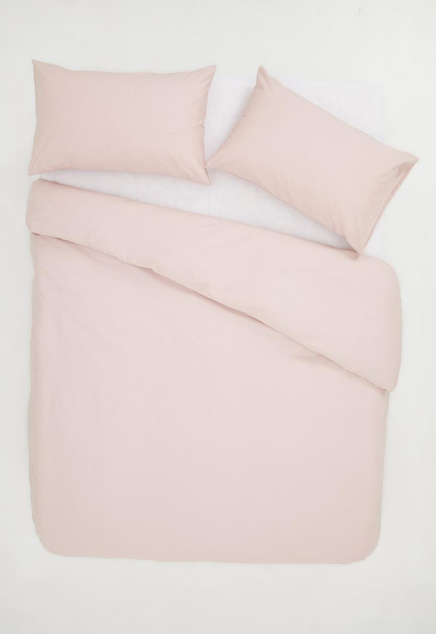 Sixth Floor - Polycotton duvet cover set - dusty pink