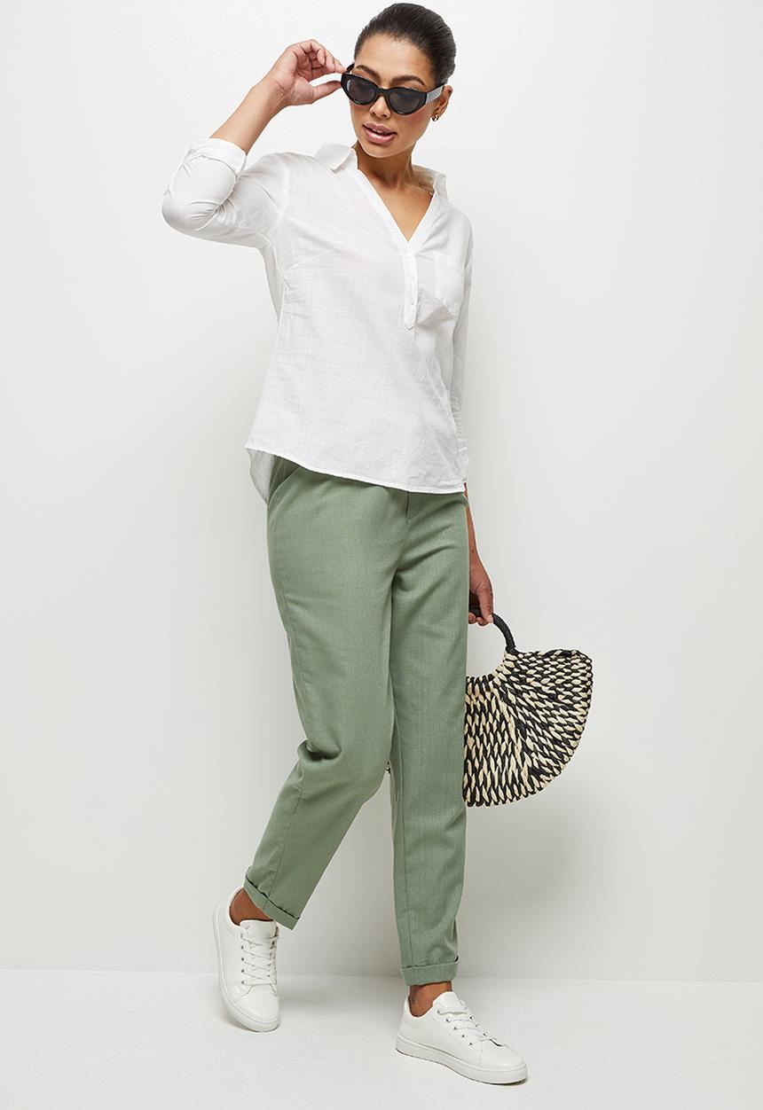 edit - Relaxed cotton shirt - milk