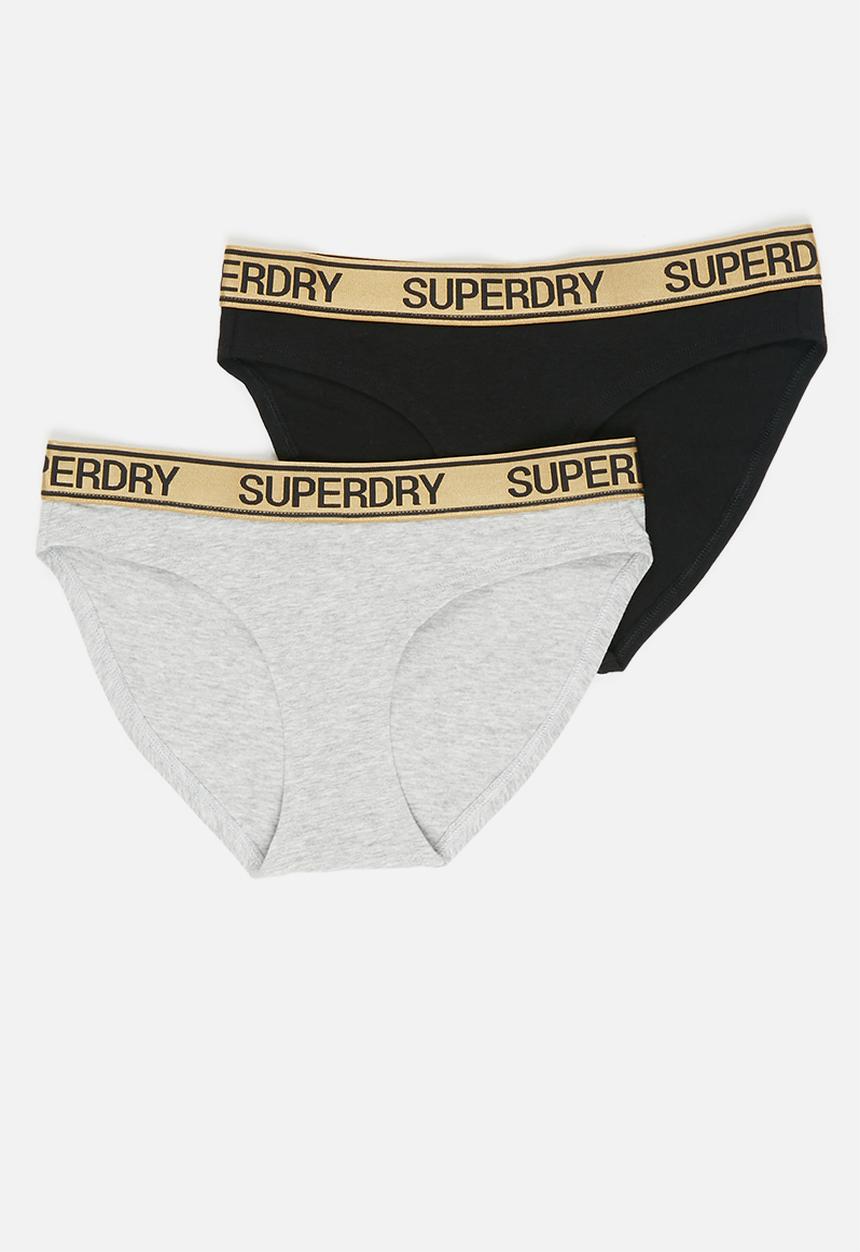 Superdry. - Grace super brief - black & grey 