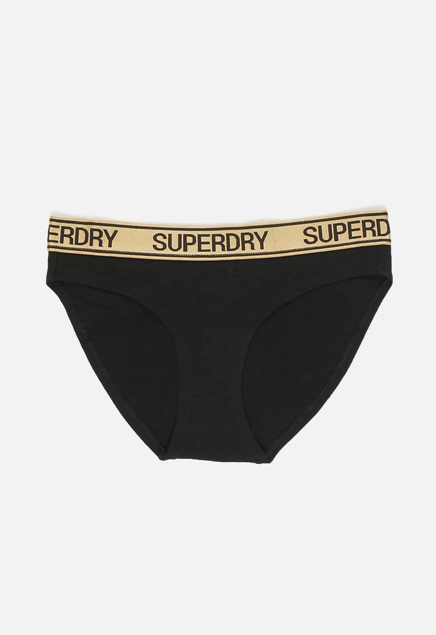 Superdry. - Grace super brief - black & grey 