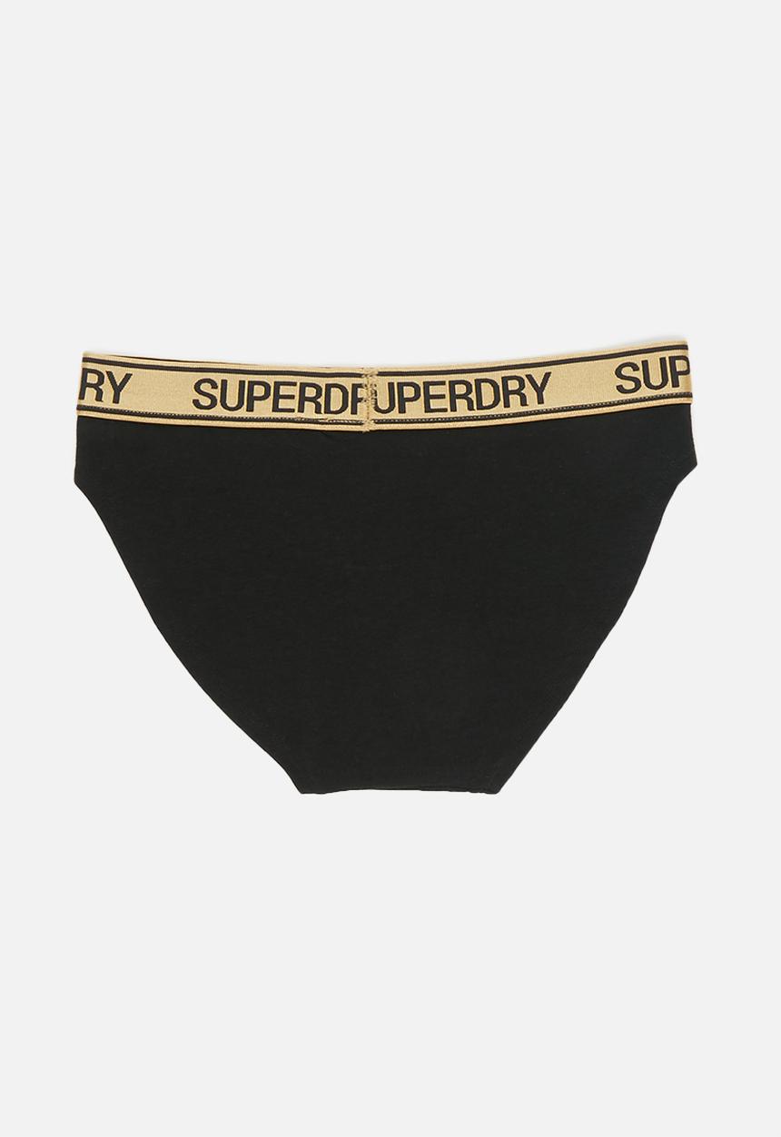 Superdry. - Grace super brief - black & grey 