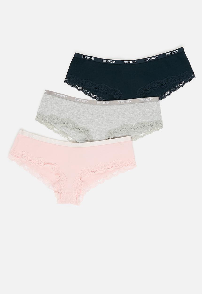 Superdry. - Lace trim brief - multi 