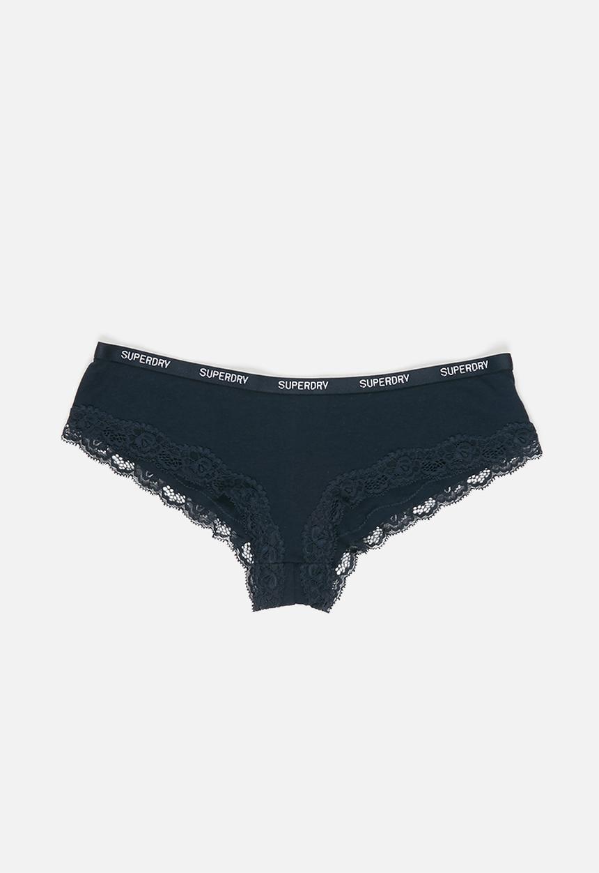 Superdry. - Lace trim brief -  multi 