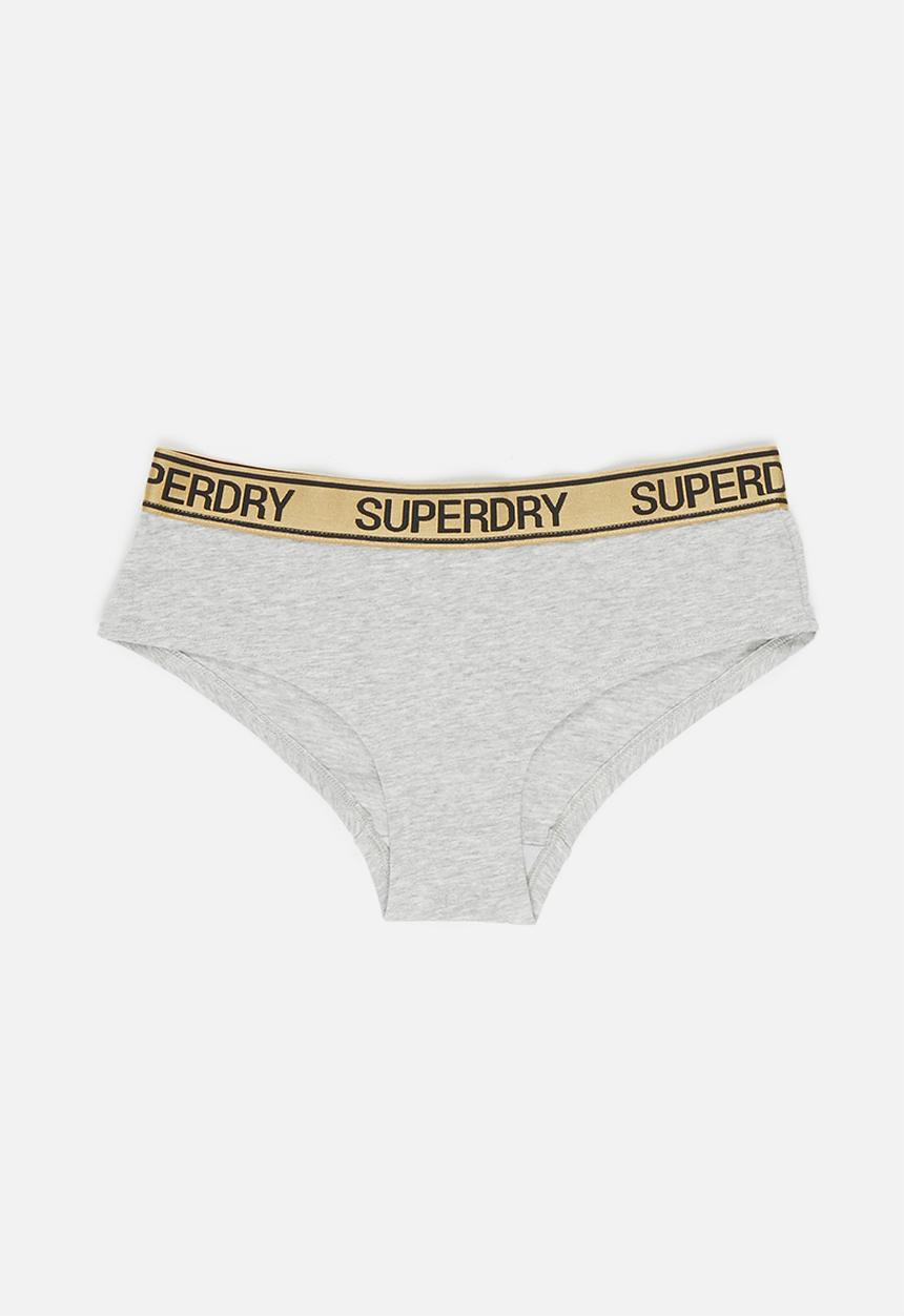 Superdry. - Grace super boxer - black & grey