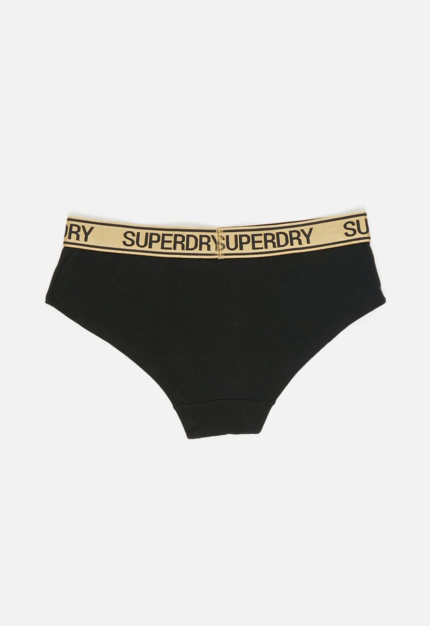 Superdry. - Grace super boxer - black & grey