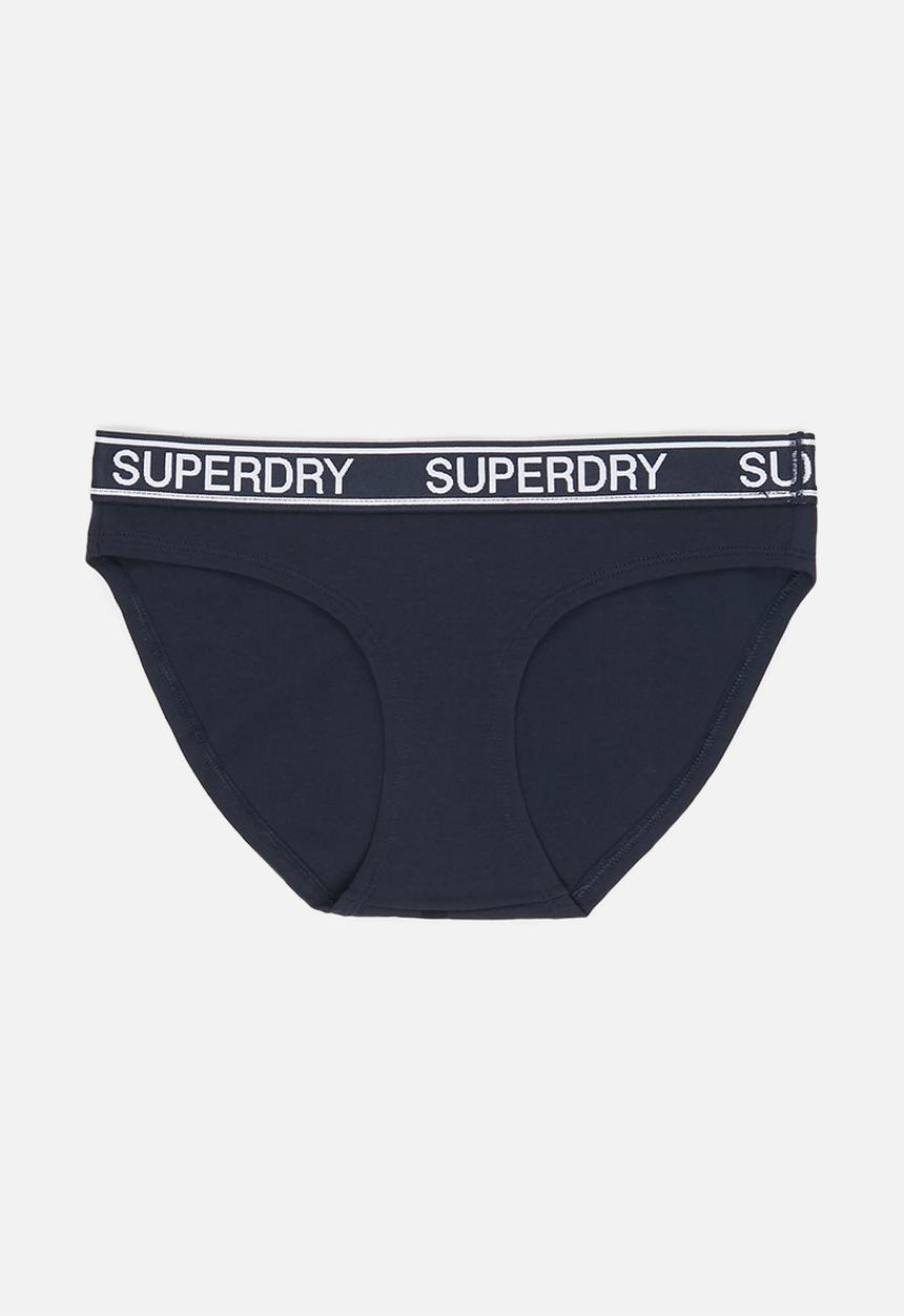 Superdry. - Grace super brief - rouge red & downhill navy