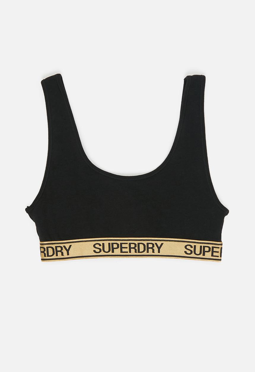 Superdry. - Grace super bralette - black & grey 
