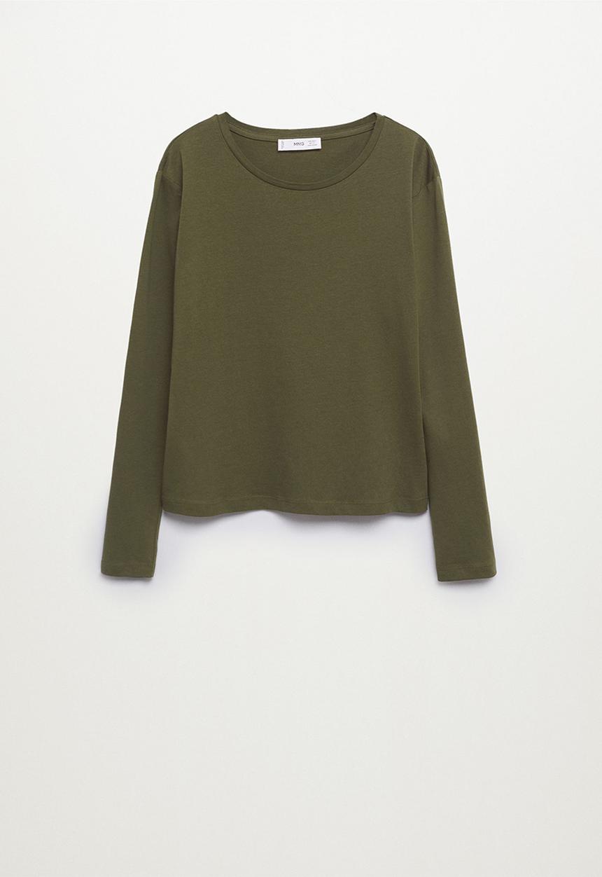 MANGO - T-shirt saca - beige/khaki