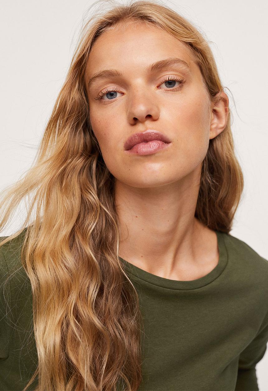 MANGO - T-shirt saca - beige/khaki
