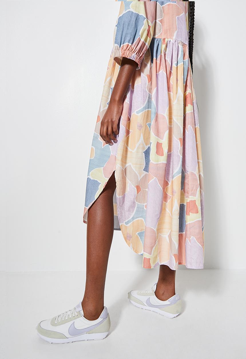 Superbalist - Curved hem babydoll dress - multi 