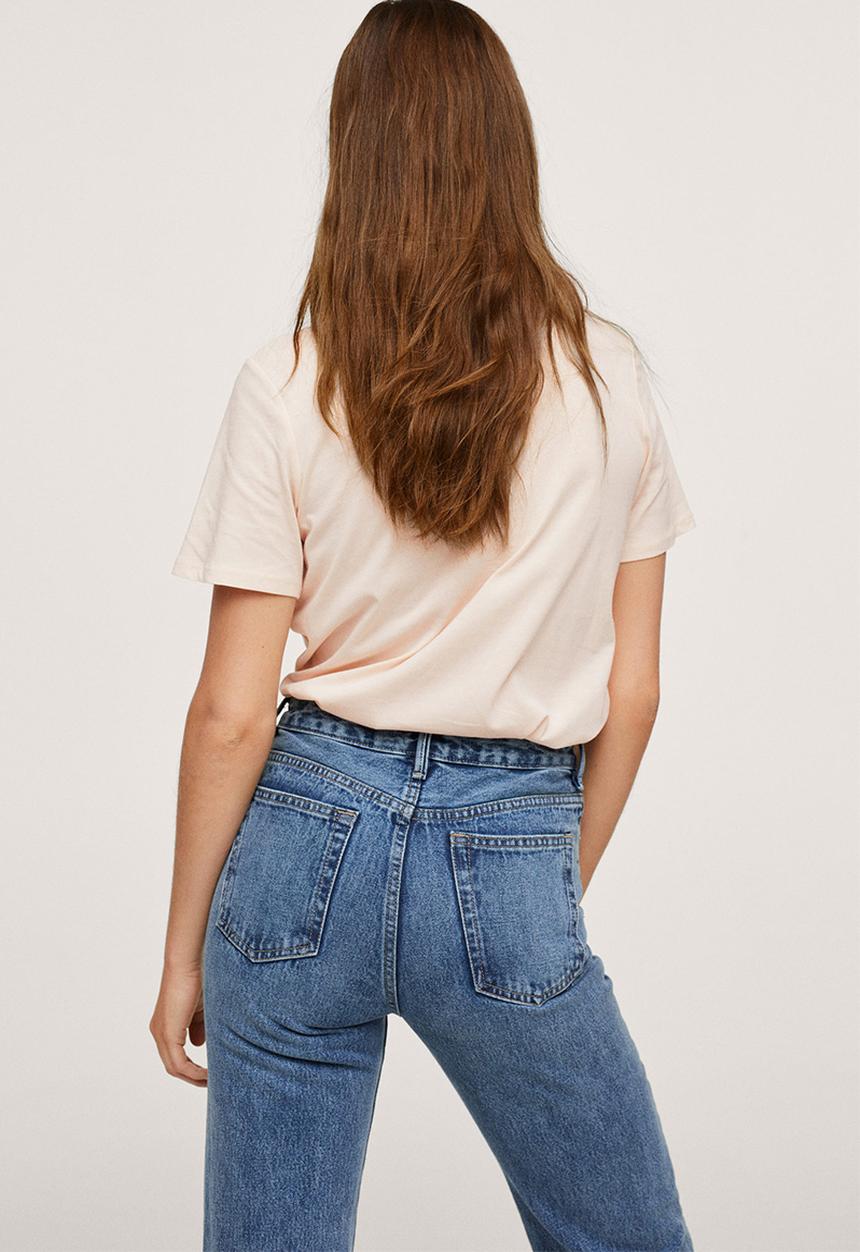 MANGO - T-shirt pstilubi - light pastel pink