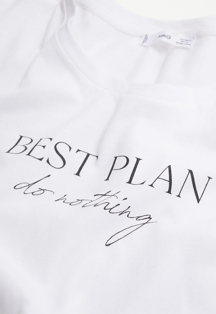 MANGO - Plus T-shirt pstilubi - white
