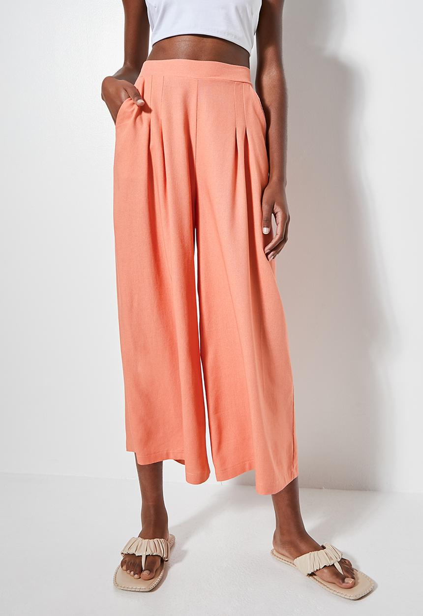 Superbalist - Linen blend cullote - dusty peach
