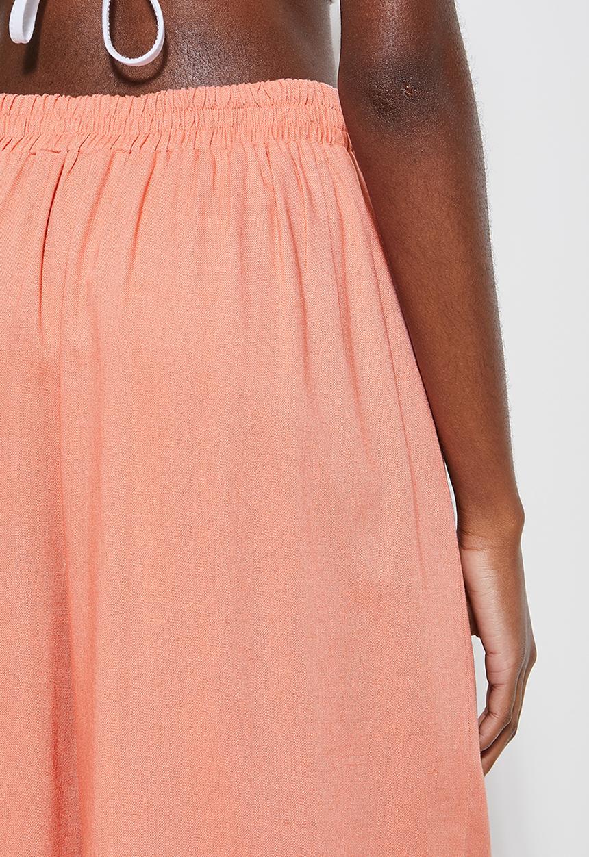 Superbalist - Linen blend cullote - dusty peach