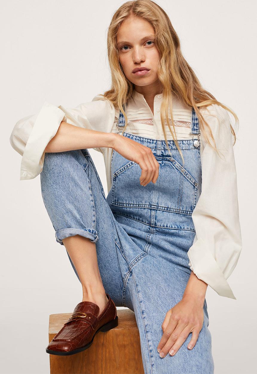 MANGO - Dungarees agnes - open blue