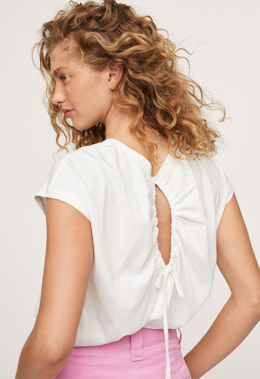 MANGO - T-shirt vicky14 - natural