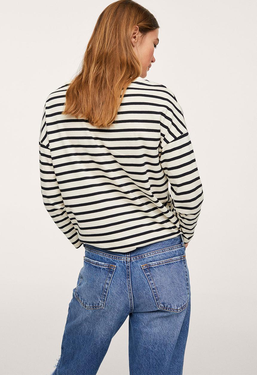 MANGO - T-shirt sacov - light beige 
