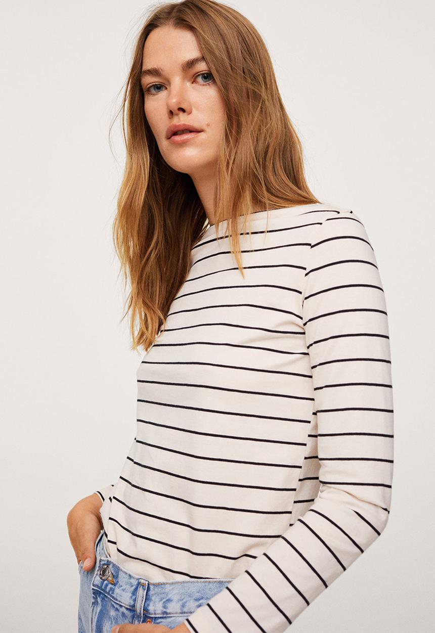 MANGO - T-shirt saco1 - light beige