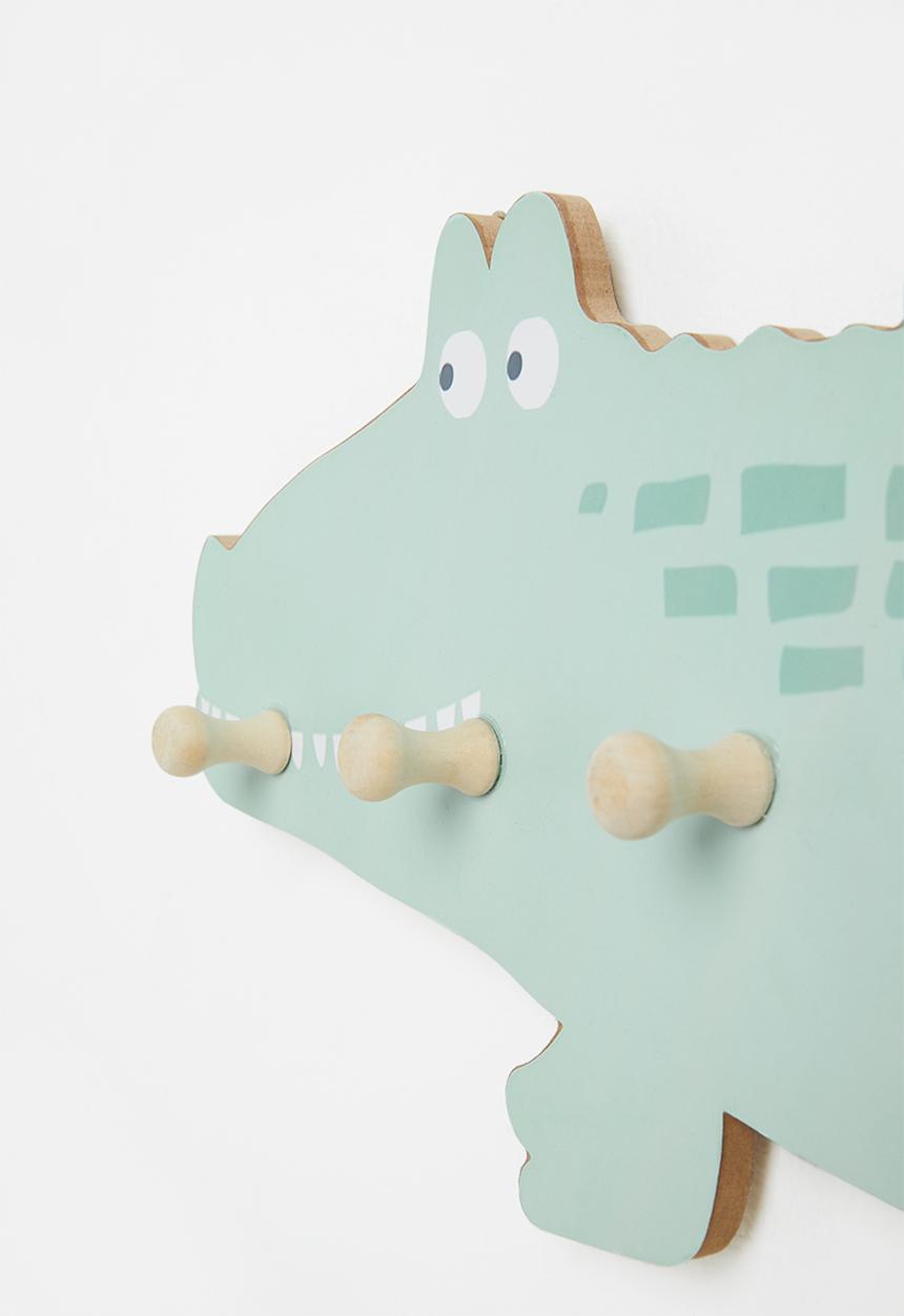 H&S - Alligator coat rack - green