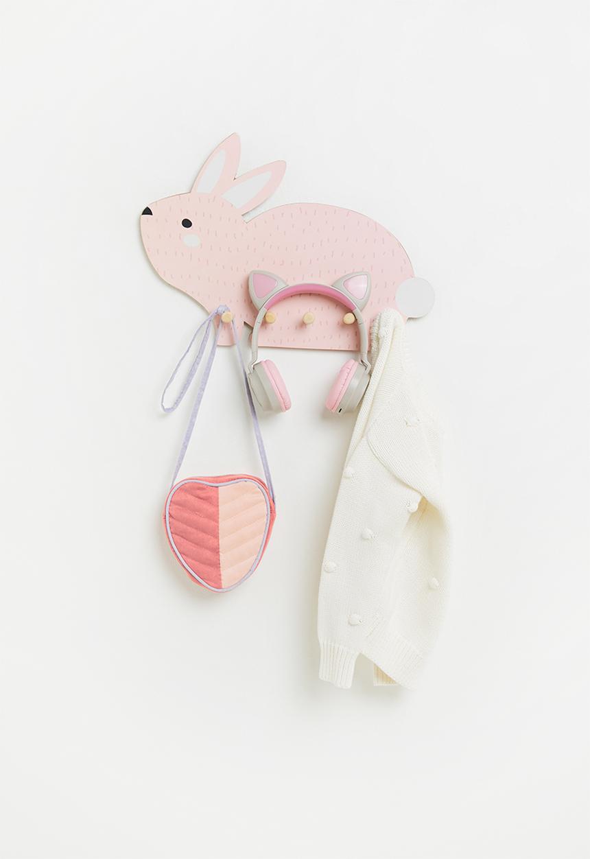H&S - Bunny coat rack - pink