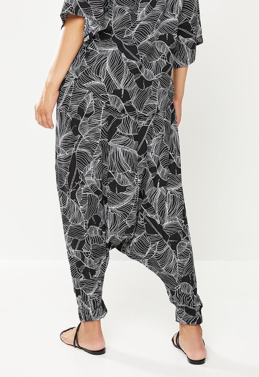 AMANDA LAIRD CHERRY - Mohlesi pants -  black & white 