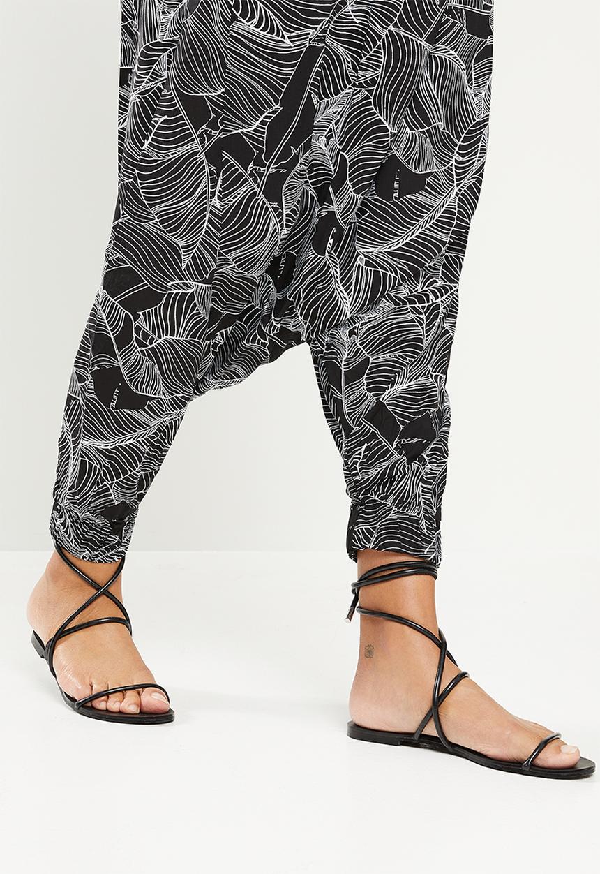 AMANDA LAIRD CHERRY - Mohlesi pants -  black & white 