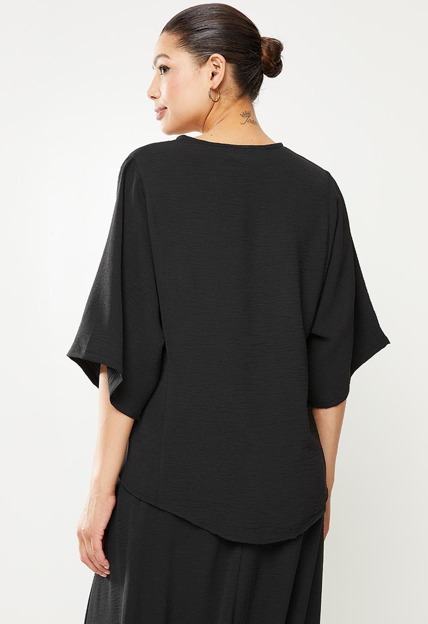 AMANDA LAIRD CHERRY - Mashai top - black