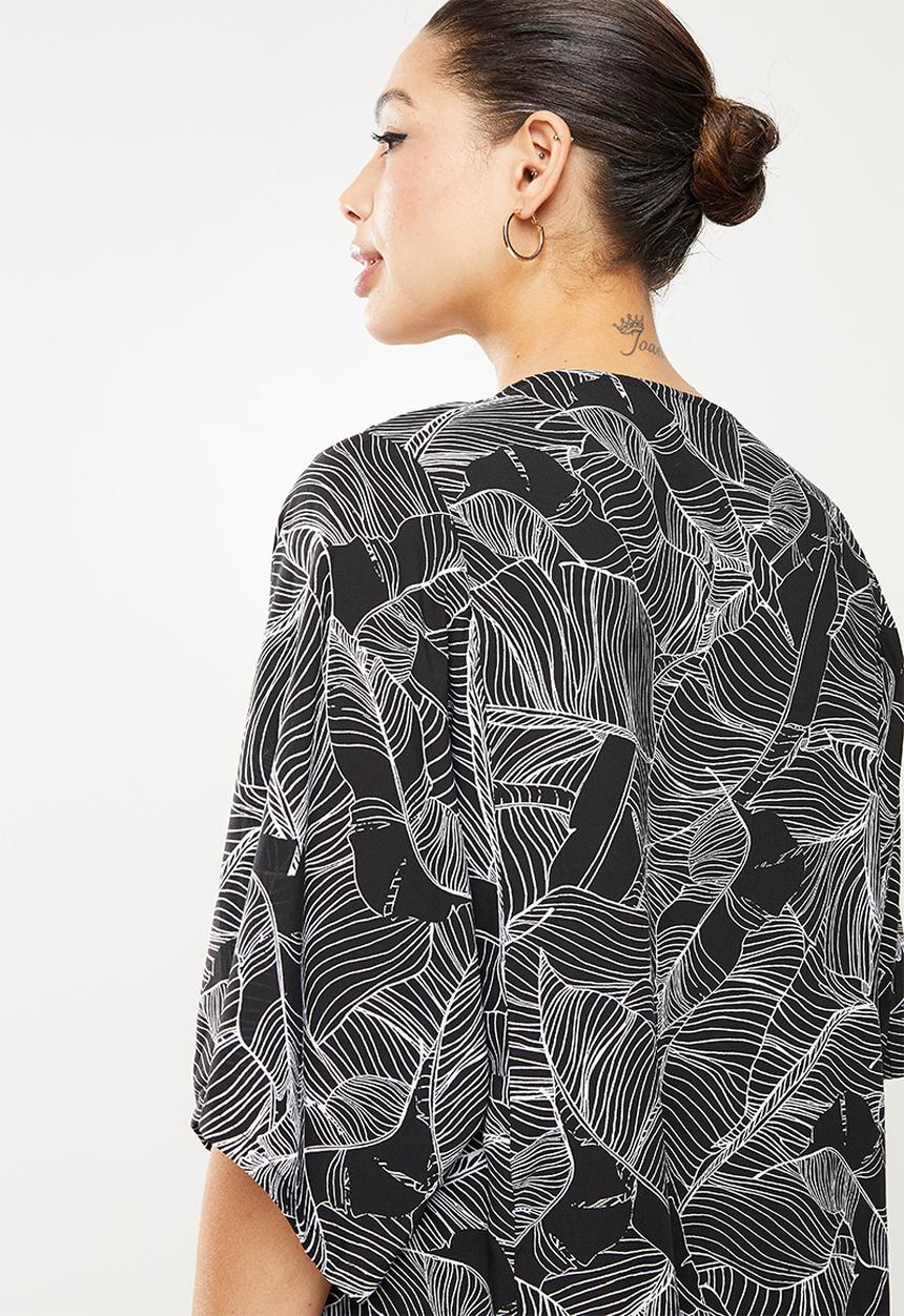 AMANDA LAIRD CHERRY - Mashai top -  black & white 