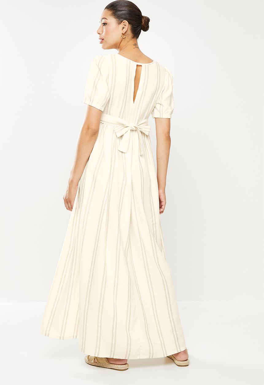 AMANDA LAIRD CHERRY - Blythedale dress - cream & natural 