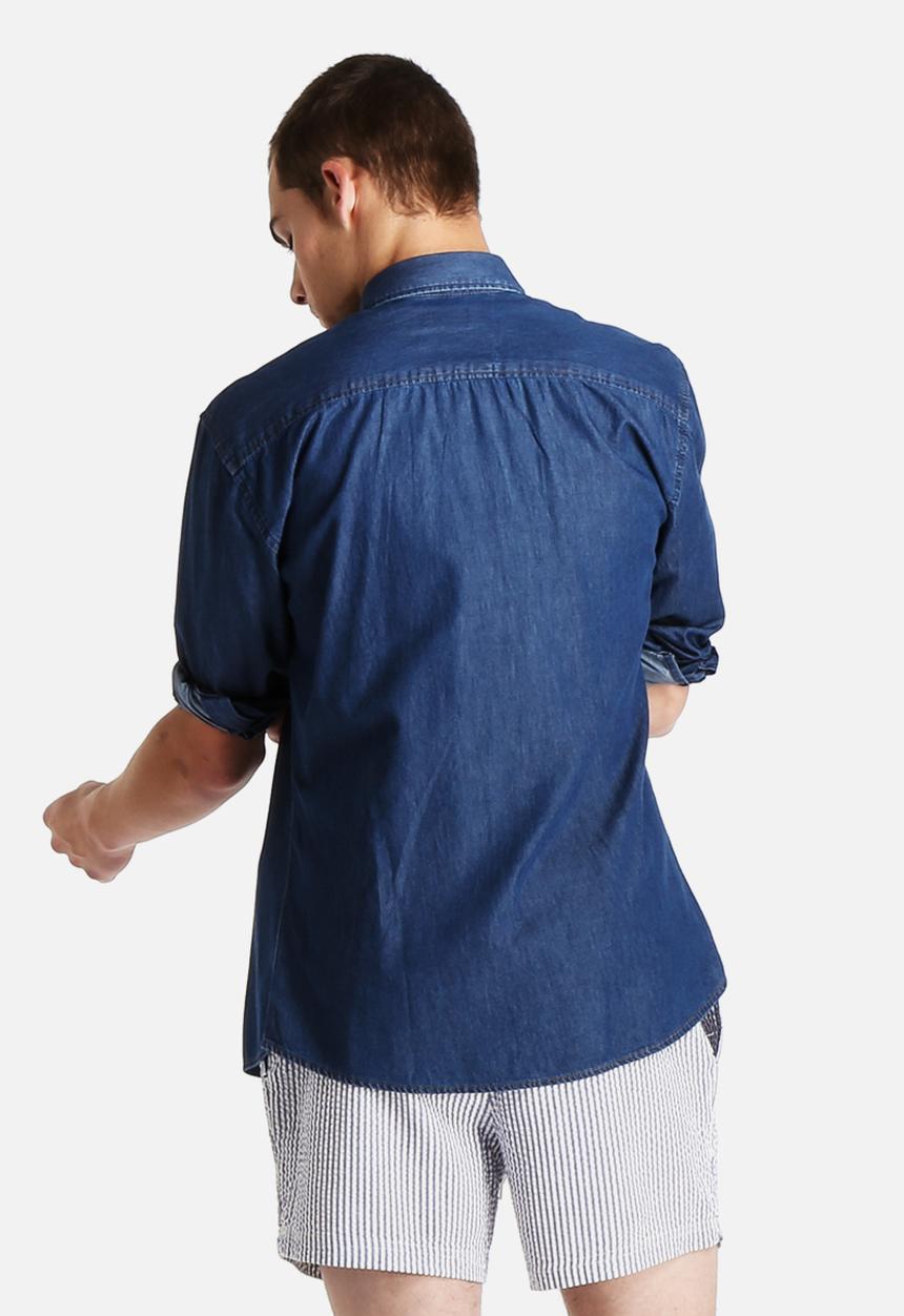 Selected Homme - Gingham Denim Shirt 