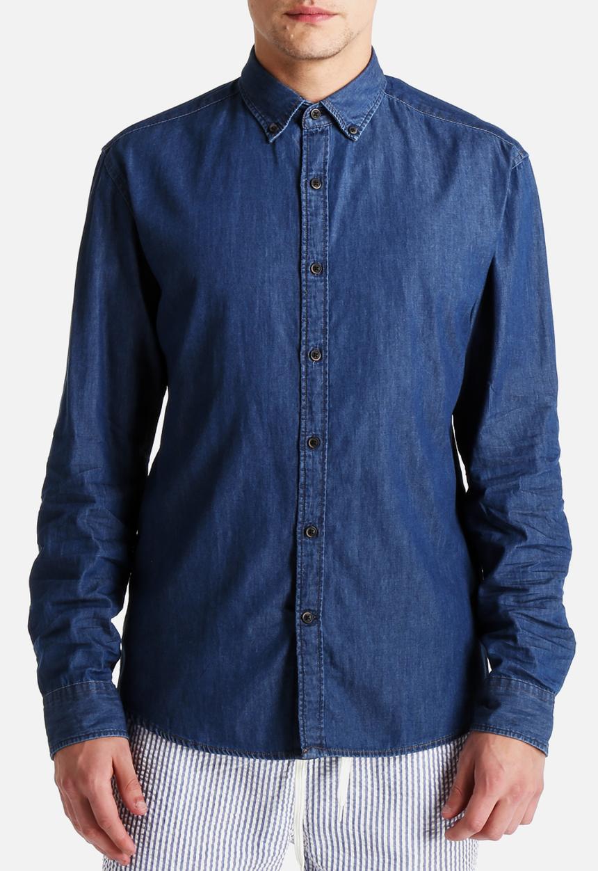 Selected Homme - Gingham Denim Shirt 